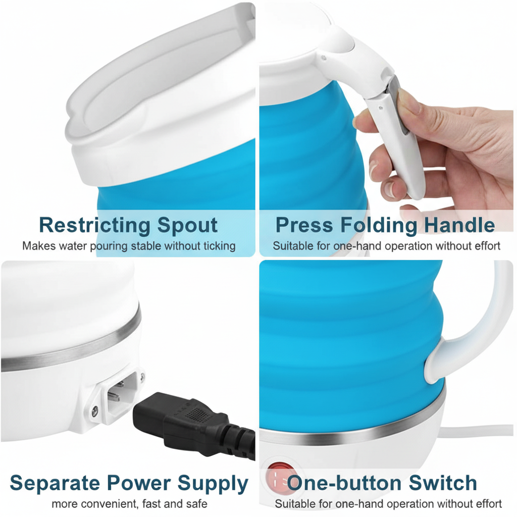 Kitchenwala Foldable Electric Kettle